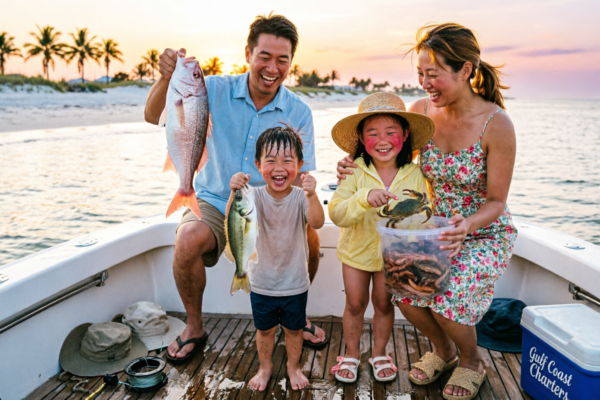 Family Fishing Thunder on the Gulf